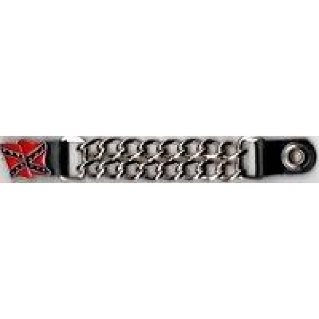 Rebel Flag double chain vest extender